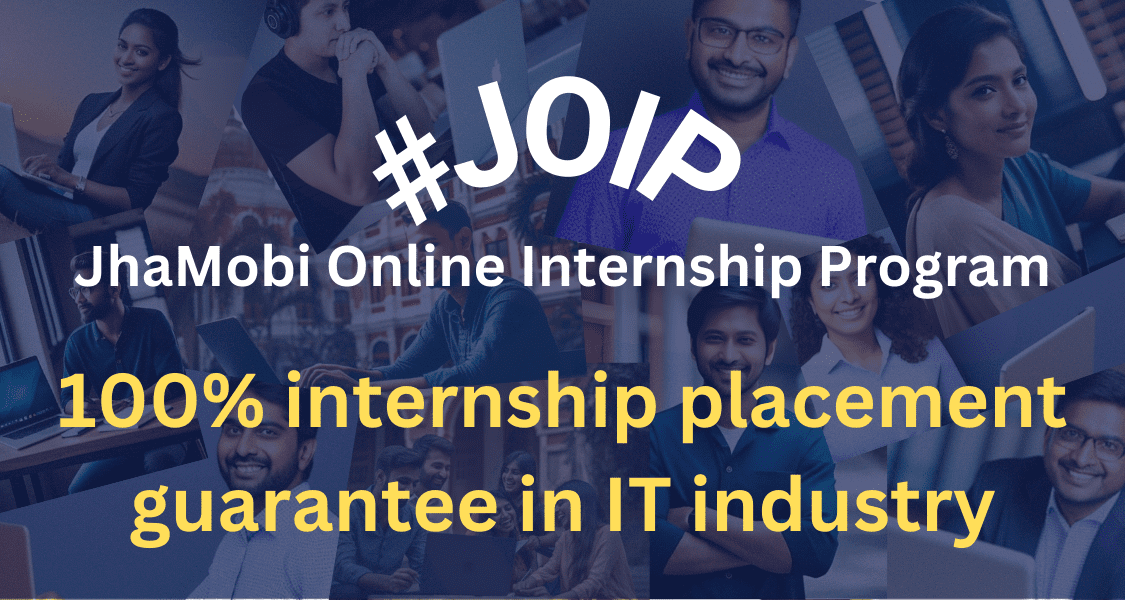 JOIP (JhaMobi Online Internship Program) logo - Redefining internships in India with innovative opportunities and experiences."